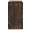 Coiffeuse et tabouret chêne fumé 60x40x113,5 cm 