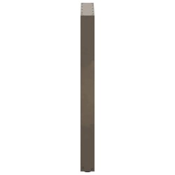 Pieds de table de bar en U 2 pièces Acier naturel 60 x (90-91) cm Acier 