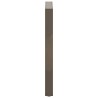 Pieds de table de bar en U 2 pièces Acier naturel 60 x (90-91) cm Acier 
