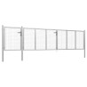 Portail de jardin Acier 500 x 75 cm Argenté 