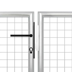 Portail de jardin Acier 500 x 75 cm Argenté 