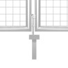 Portail de jardin Acier 500 x 75 cm Argenté 