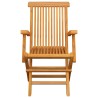 Chaises de jardin et coussins bleu royal lot de 4 Bois de teck 