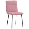 Chaises à manger lot de 2 Rose Velours 