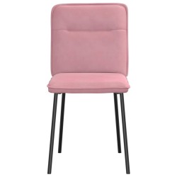 Chaises à manger lot de 2 Rose Velours 