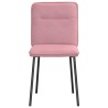 Chaises à manger lot de 2 Rose Velours 