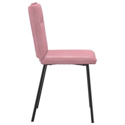 Chaises à manger lot de 2 Rose Velours 
