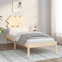 Cadre de lit sans matelas 75x190 cm bois massif 