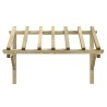 Auvent de porte 200x100x100 cm Bois de pin solide 