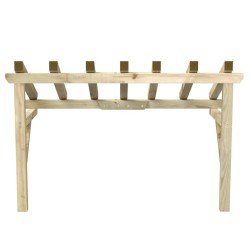Auvent de porte 200x100x100 cm Bois de pin solide 