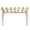 Auvent de porte 200x100x100 cm Bois de pin solide 