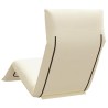Chaise longue pliante crème 175x54x8,5 cm tissu oxford 