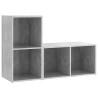Meubles TV 2 pcs Gris béton 72x35x36,5 cm Bois d'ingénierie 