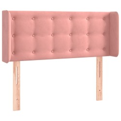Tête de lit à LED Rose 93x16x78/88 cm Velours 
