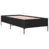 Cadre de lit sans matelas noir 100x200 cm 