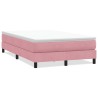 Sommier à lattes de lit sans matelas rose 120x220 cm velours 
