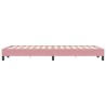 Sommier à lattes de lit sans matelas rose 120x220 cm velours 
