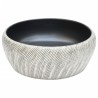 Vasque à poser noir et gris rond Φ41x14 cm céramique 
