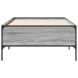 Cadre de lit sans matelas sonoma gris 100x200 cm 
