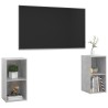 Meubles TV 2 pcs Gris béton 72x35x36,5 cm Bois d'ingénierie 