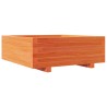 Jardinière cire marron 70x70x26,5 cm bois de pin massif 