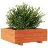 Jardinière cire marron 70x70x26,5 cm bois de pin massif 