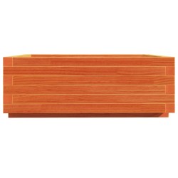 Jardinière cire marron 70x70x26,5 cm bois de pin massif 
