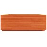 Jardinière cire marron 70x70x26,5 cm bois de pin massif 
