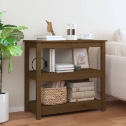 Table console Marron miel 80x40x74 cm Bois massif de pin 