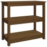 Table console Marron miel 80x40x74 cm Bois massif de pin 