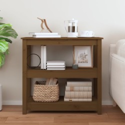 Table console Marron miel 80x40x74 cm Bois massif de pin 