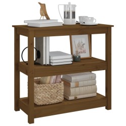 Table console Marron miel 80x40x74 cm Bois massif de pin 