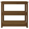 Table console Marron miel 80x40x74 cm Bois massif de pin 