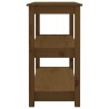 Table console Marron miel 80x40x74 cm Bois massif de pin 