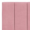 Lit avec matelas rose 160x200 cm velours 