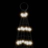 Sapin de Noël à LED sur mât de drapeau 1534 LED blanc 500 cm 
