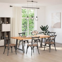 Pieds de table à manger en forme de A 2 pièces Anthracite 90 x (72-73) cm Acier 