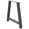 Pieds de table à manger en forme de A 2 pièces Anthracite 90 x (72-73) cm Acier 