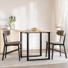 Dessus de table carré 90x90x2 cm bois massif d'acacia 