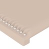Tête de lit à LED Cappuccino 83x16x118/128 cm Similicuir 