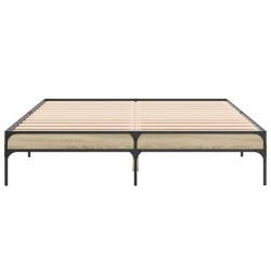 Cadre de lit sans matelas chêne sonoma 150x200 cm 
