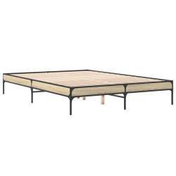 Cadre de lit sans matelas chêne sonoma 150x200 cm 