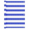 Écran de balcon Bleu et blanc 75x300 cm PEHD 