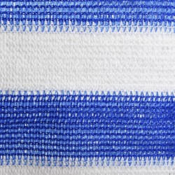 Écran de balcon Bleu et blanc 75x300 cm PEHD 