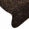 Tapis d'escalier autocollant 30 pcs marron foncé 56x17x3 cm 