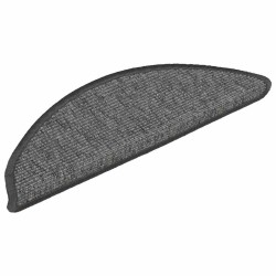 Tapis d'escalier autocollants 15 pcs 56x17x3 cm Beige et gris 