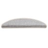 Tapis d'escalier autocollants 15 pcs 56x17x3 cm Argenté 