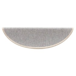 Tapis d'escalier autocollants 15 pcs 56x17x3 cm Argenté 