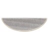 Tapis d'escalier autocollants 15 pcs 56x17x3 cm Argenté 