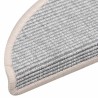 Tapis d'escalier autocollants 15 pcs 56x17x3 cm Argenté 
